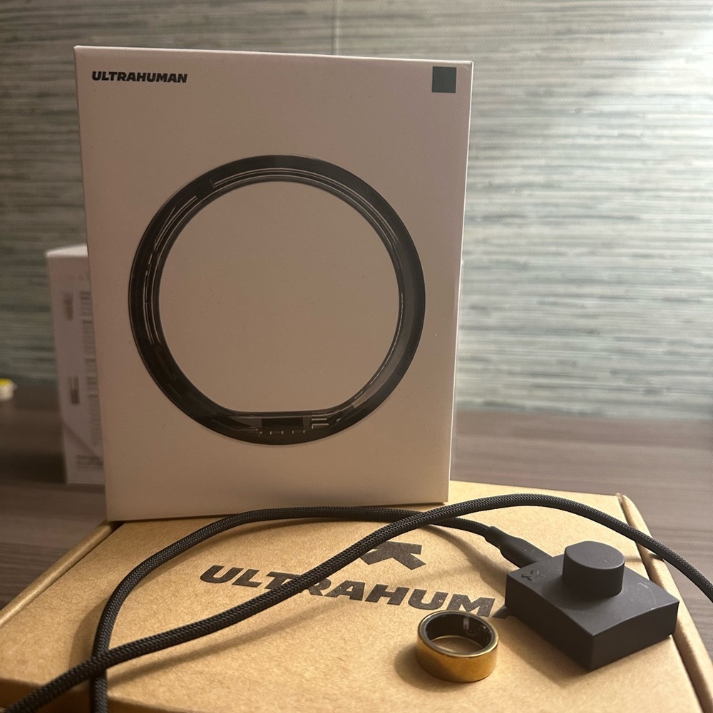 Ultrahuman Fitness Tracker with Gold Ring